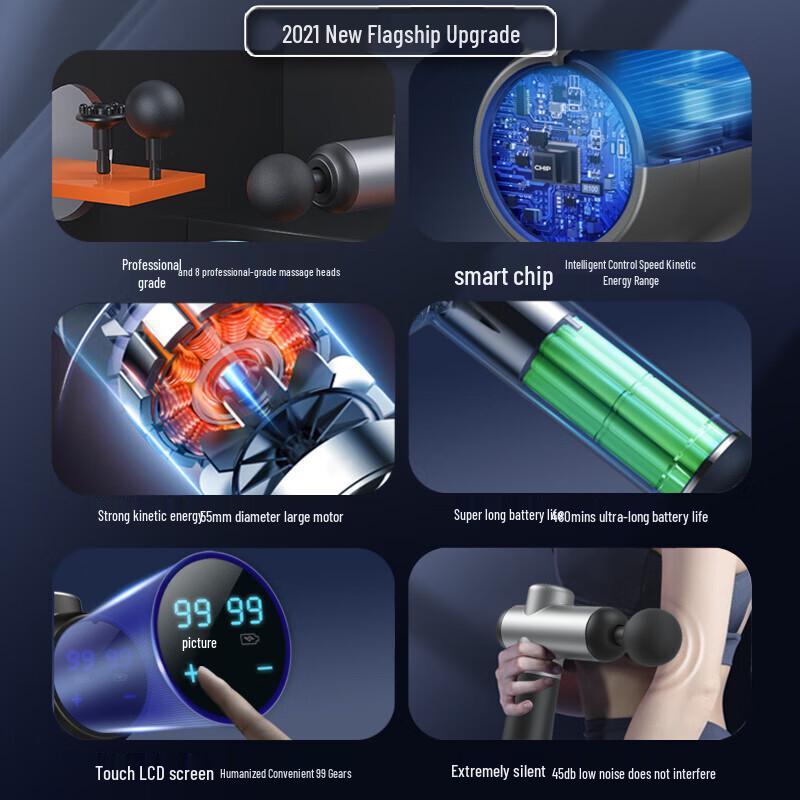 KONKA Deep Tissue Massage Gun CN plug (adapter included)