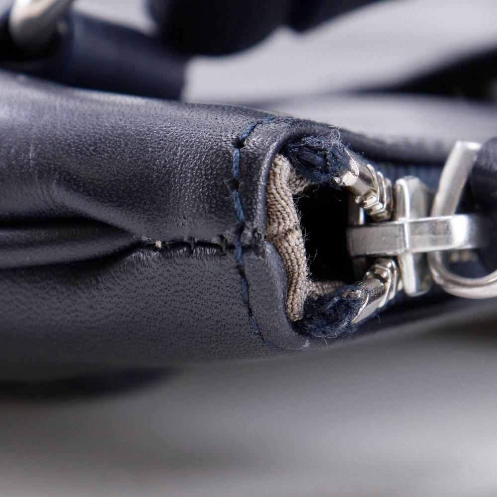 Bally TIGAN Business Bag 2WAYShoulder Black Calfskin Mens Used