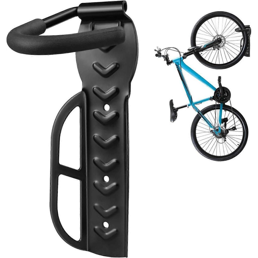 1/2/4 Pack Bike Rack Garage Wall Mount, Wall Mount Bike Rack with Screws, Holds Up to 66lb for Indoor Storage