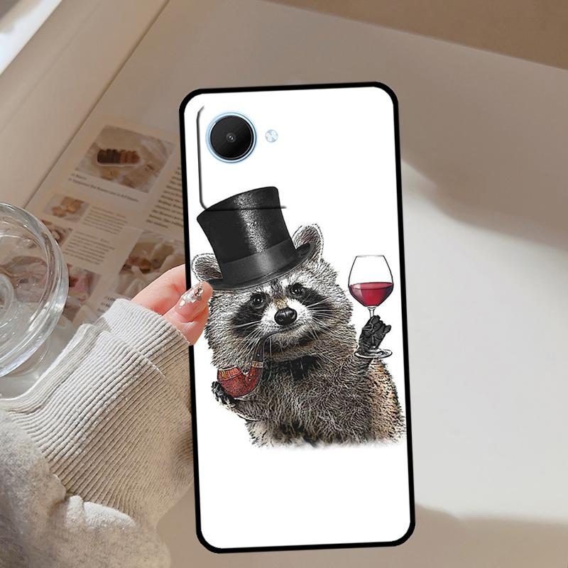 Raccoon Animal For Realme 14 Pro Plus 10 11 12 13 GT 6 6T 5 GT7 Pro C67 C61 C55 C53 C51 C21Y C25S C75 Case