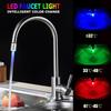 Kitchen LED Temperature Sensitive Light-up Faucet Aerator Tap Nozzle Shower Bathroom Glow Water Saving Power Faucet Kit 3 Colors