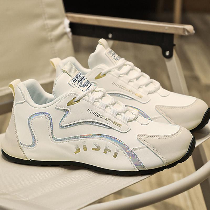 Fashion Men's PU Leather Waterproof Sneakers Casual Sports Shoes Men Lightweight Breathable Flat Non-slip Tenis Shoes Official-website47