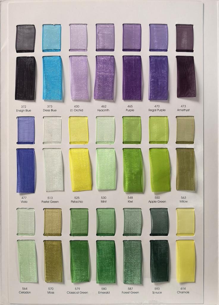 Beatiful 75mm 3 Inches Sheer Organza Ribbon