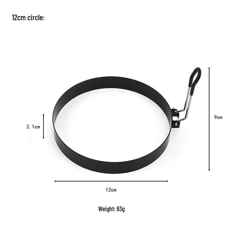 Creative Non-Stick Stainless Steel Egg Ring for Frying, Toasts, Sandwiches & Pancakes.