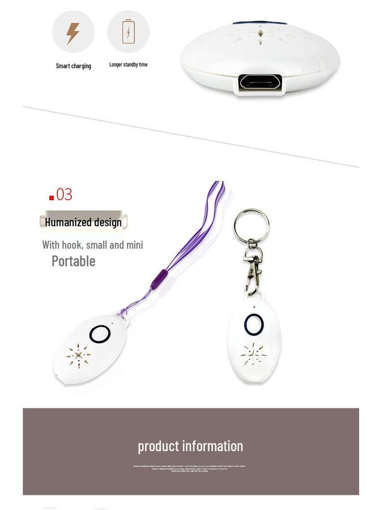 Portable USB Rechargeable Electronic Mosquito Repeller for Outdoor Use