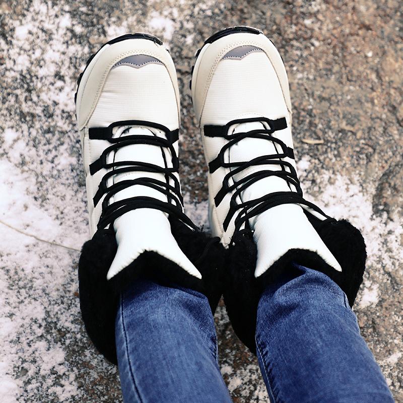 Women’s Winter Mid-calf Boots Snow Boots Casual Boots for Girl Booties Mid-calf Boots Ankle Boots with Fur Plus Size