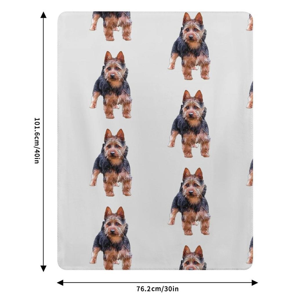 Australian Terrier Throw Blanket All Weather Soft Throw Blanket for Sofa