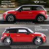 Metal die-cast 1/24 scale MINI COOPER car model simulated tire pulling back and moving forward Halloween gift
