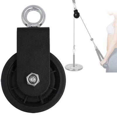 360 Degree Rotation Strength Training Bearing Pulley Wheel Home Gym Equipment Indoor U Type Swivel