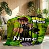 Custom Name Personalized Ben 10 Cartoon Print Blanket, Home Decor, Bedroom, Sofa, Camping, Couch, Gifts for Birthday ChristmasEnthusiasts