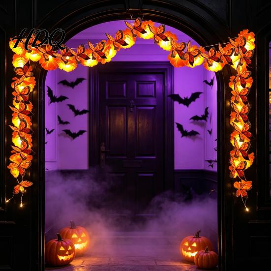 Holiday Party Lighting Marigold Flower String Lights Artificial Cempasuchil Decorative Lamps Halloween Floral Lights Warm LED Decoration for