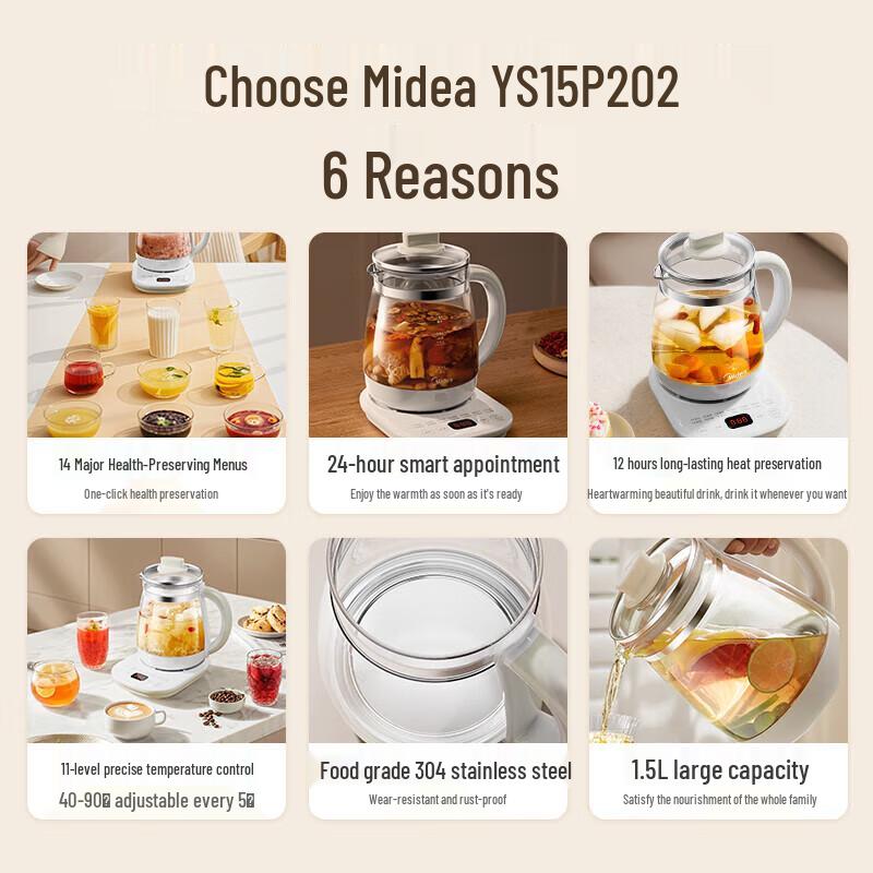 Midea Smart Glass Health Kettle