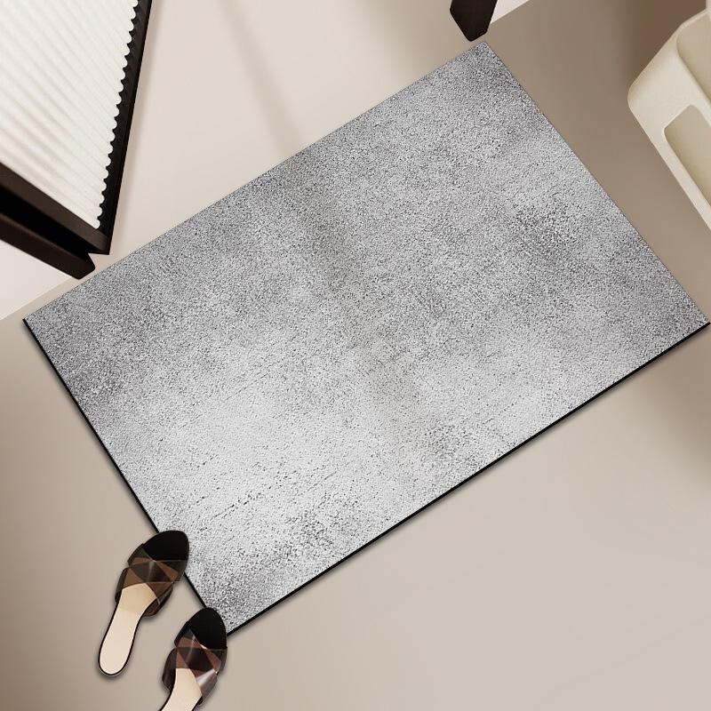 

Современный простой графитовый коврик для пола, туалетный диатомовый грязевой бытовой впитывающий коврик для ног, коврик для туалета, коврик для пола в ванной 40 * 60CM diatom mud