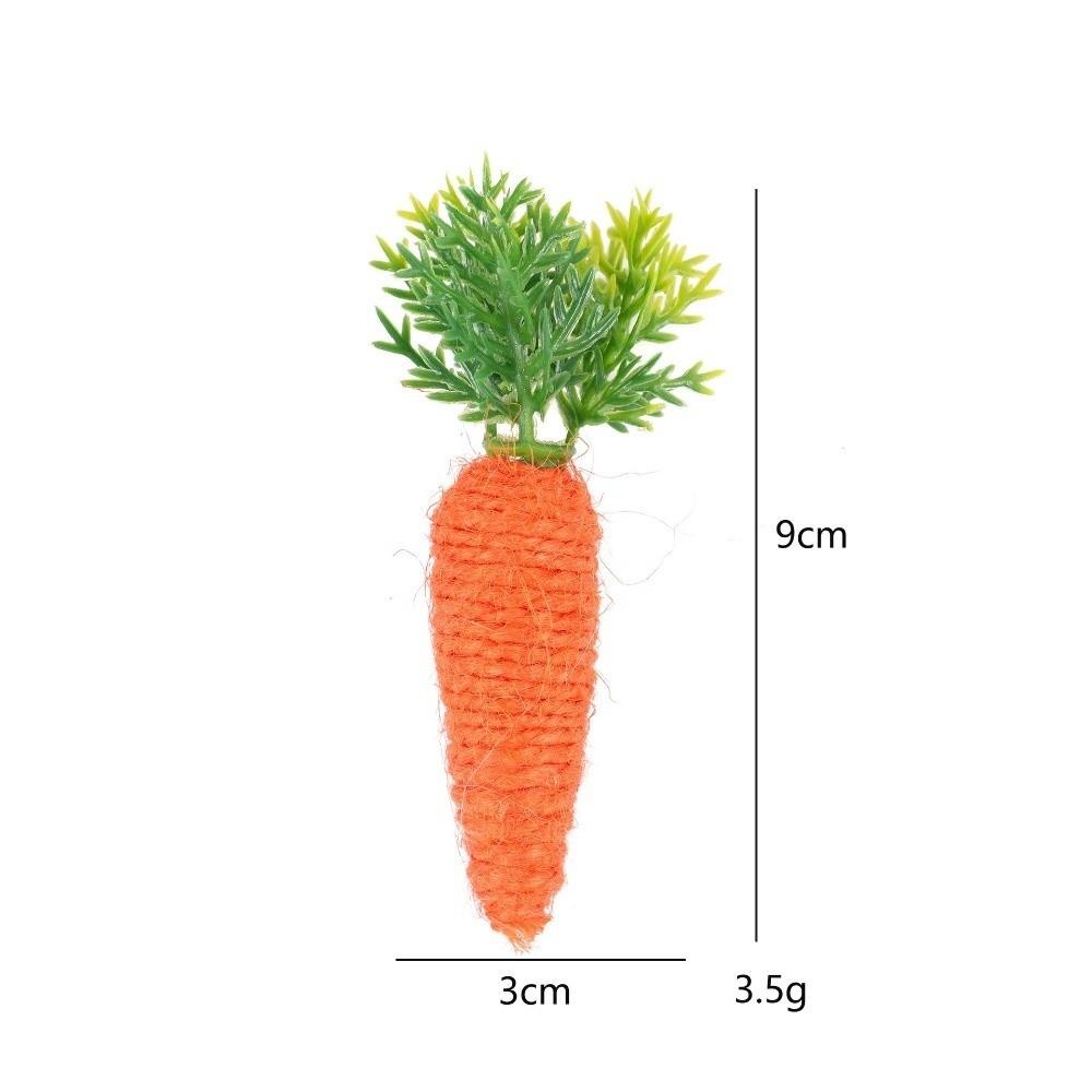 4pcs Miniature Size Easter Decoration Artificial Carrot Decorative Piece Tray Decoration Cute Style Simulation Design Home Decor