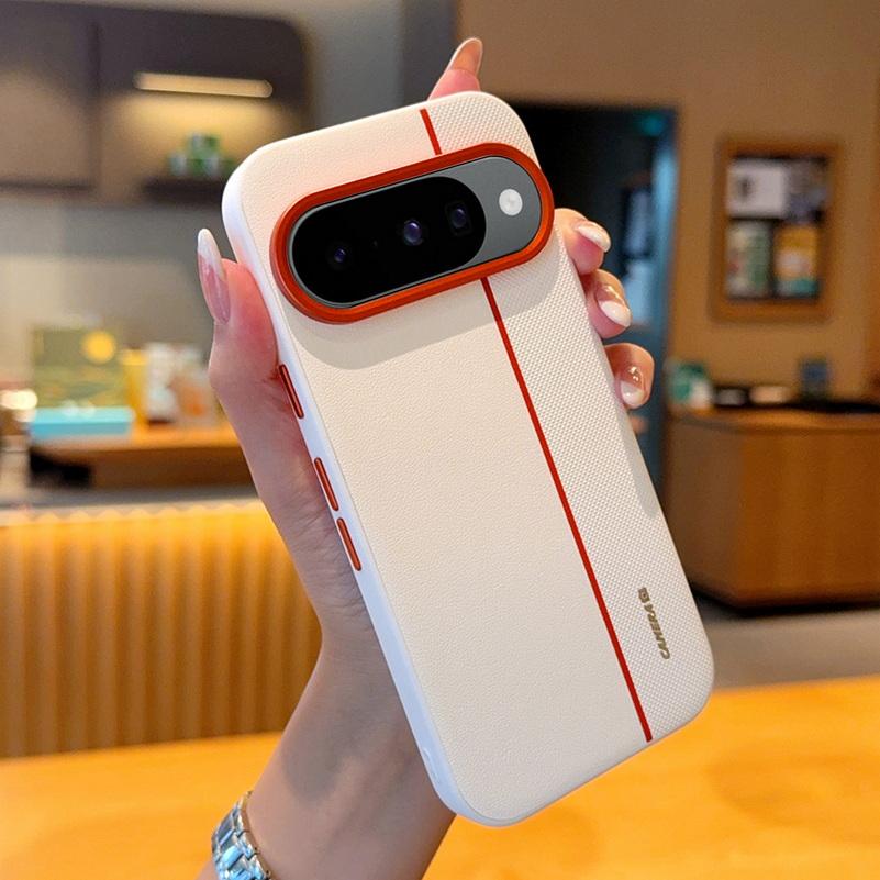 

Colorful Faux Leather Red Lens Ring Raised Protective Lens Case For Google Pixel10 Pro XL Pixel 10 pro Camera Protection Cover Google Pixel 10 Pro XL