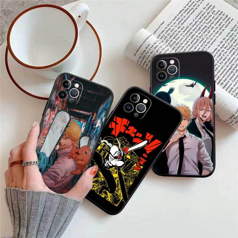 C-Chainsaws Denji Shockproof Phone Case for Redmi Note 8 8T 9 9A 9C 9T 9S 10 11 11S 10C 10X 10A 10T Pro Max Plus Prime