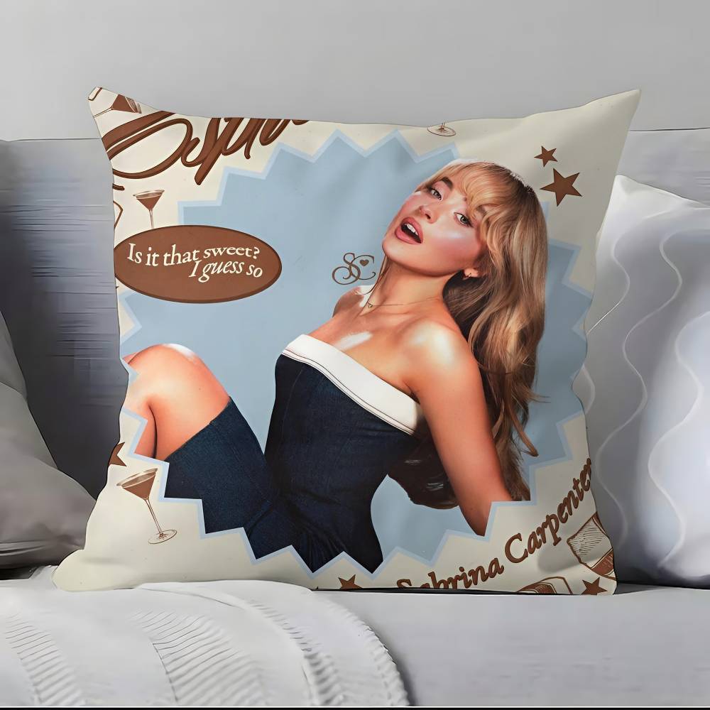 Singer S-S-S-Sabrina C-Carpenters Pillow Case Pillowcase Soft Skin Friendly & Comfortable With A Hidden Zipper