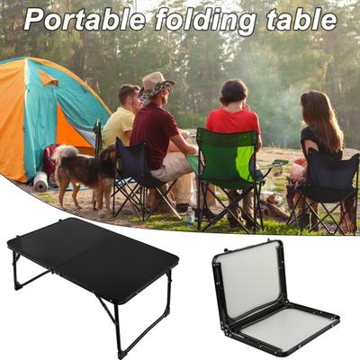 Folding Camping Table Portable Rubber Handle Heavy Duty Aluminum Alloy Anti-slip Multifunction Outdoor Hiking Picnic BBQ Portable Tea Table