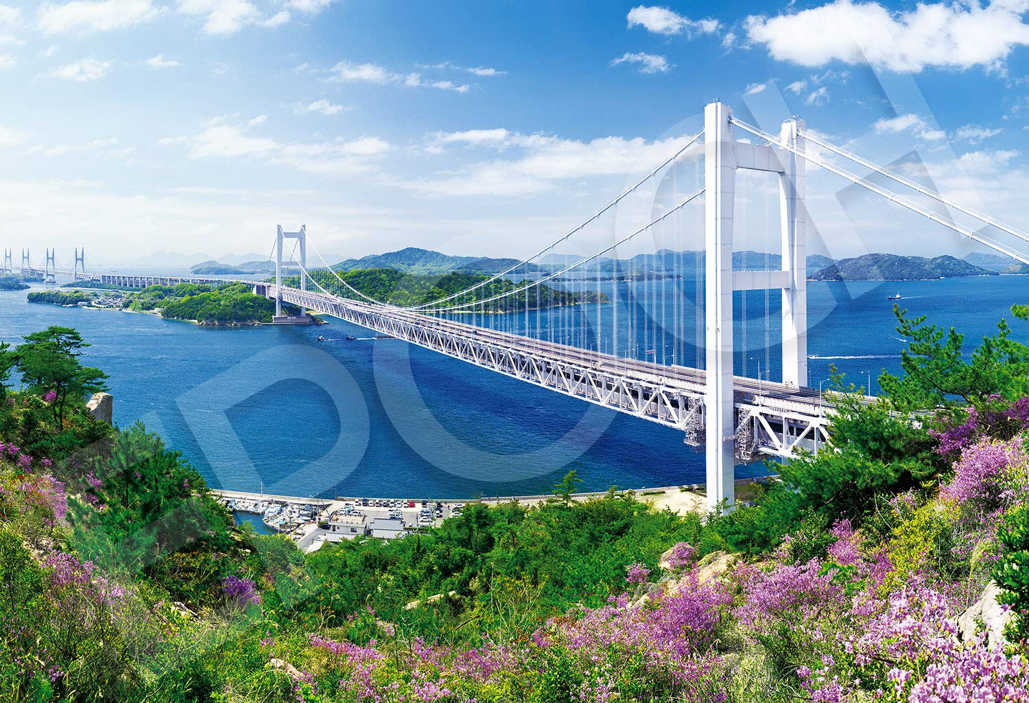 

Epoch 1053 Super Small Piece Jigsaw Japanese Clear Seto Bridge Okayama Includes and Score Ticket Puzzle Landscape, Skies, - (26x38cm) 31-034, Glue,