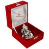 Versilbertes Pagdi Ganesh Götzenbild Statue Oxidiertes Finish mit Schöner Samtboxverpackung und mit Tragetasche (10H x 8B x 8L Zentimeter)