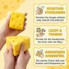 Square Cheese Slow Rising Fidget Toy Soft TPR Squeeze  for Kids Boys Girls Birthday Surprise Gift