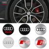 4PCS 65mm automobile hub center cover sticker is suitable for Audi ABT A3A4A5Q2 Q7 RSTT hub aluminum alloy modification sticker.