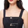 Veromoda Women's Wide Strap Denim Overalls