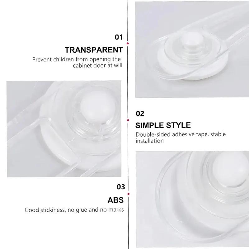 Multi-functional Baby Drawer Refrigerator Lock 5pcs Child Safety Lock Transparent Anti-Opening Soft Strap Safety Lock