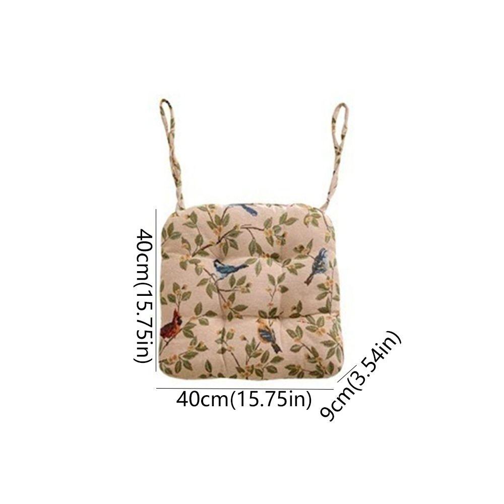 Non-slip Seat Cushion Thickened Office Seat Cushion Vintage Dining Chair Cushion For Home Office