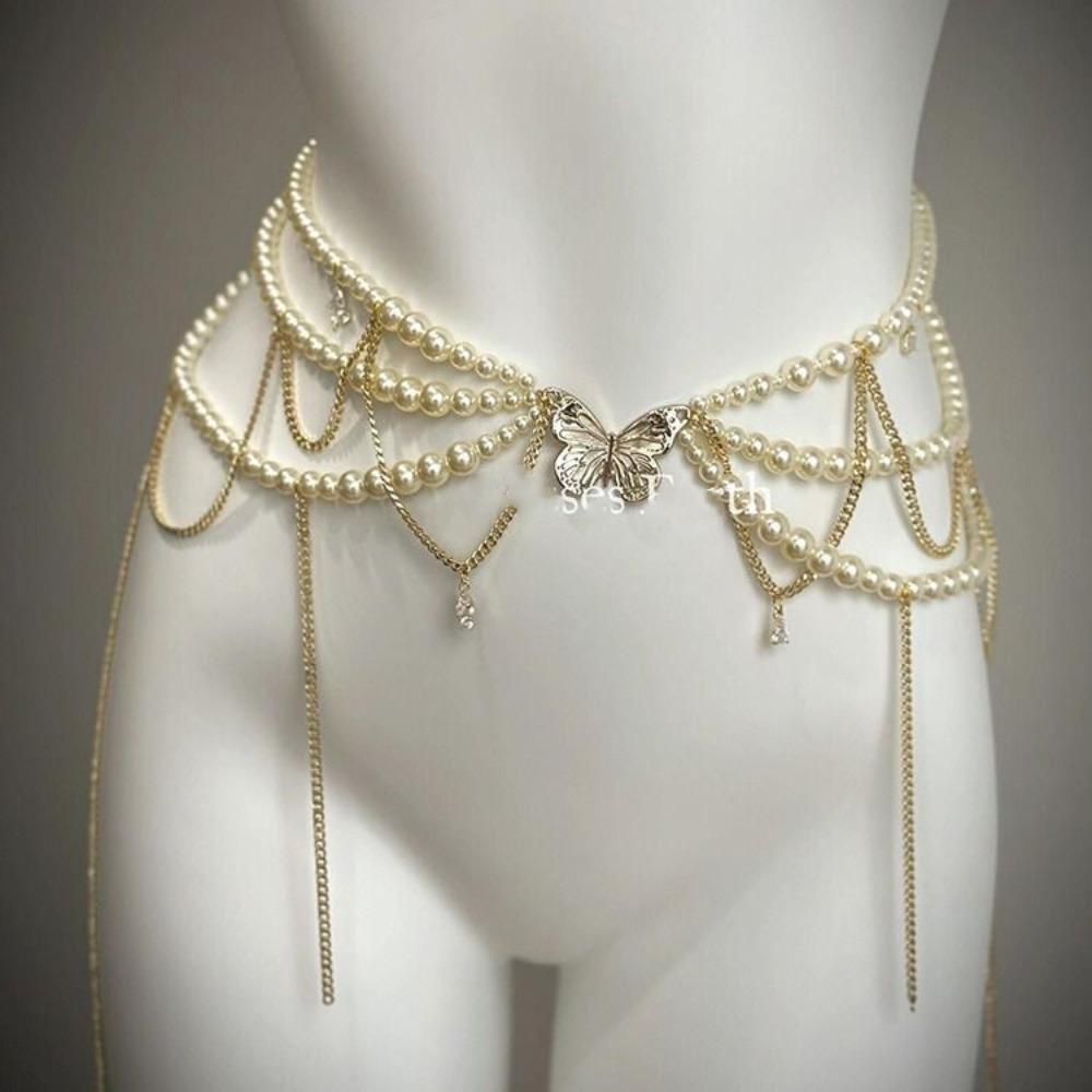 Butterfly Y2k Waistband Korean Style Sexy Body Chain Retro Belly Chain  Gift
