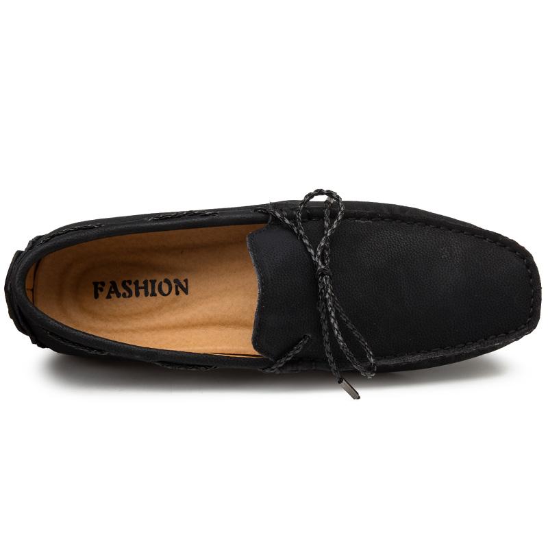 Men Casual Shoes Fashion Genuine Leather Shoes Soft Men Leisure Moccasins Slip on Men's Driving Shoes Lazy Shoe Handmade Flats
