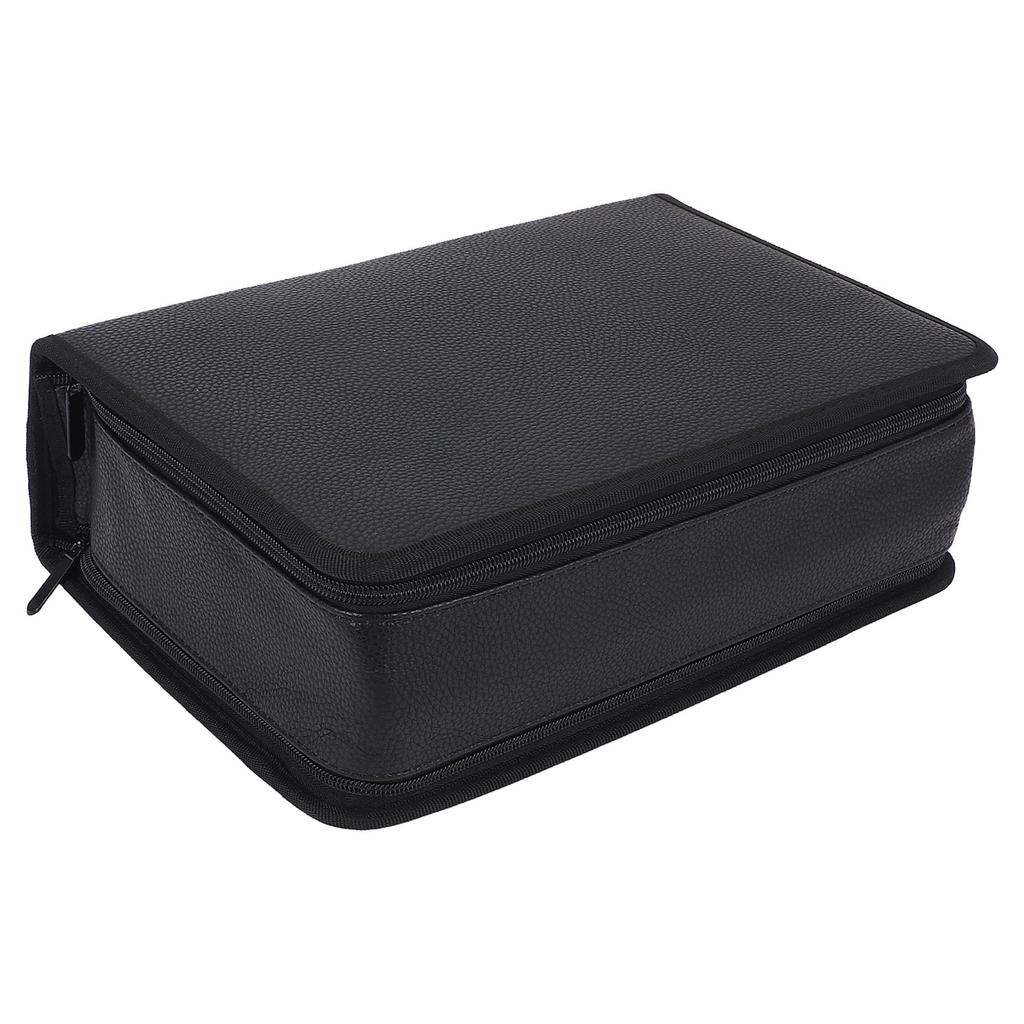 Marker Organizer Case 80 Slots Large Capacity Storage Bag Canvas Zippered Pouch with Carrying
