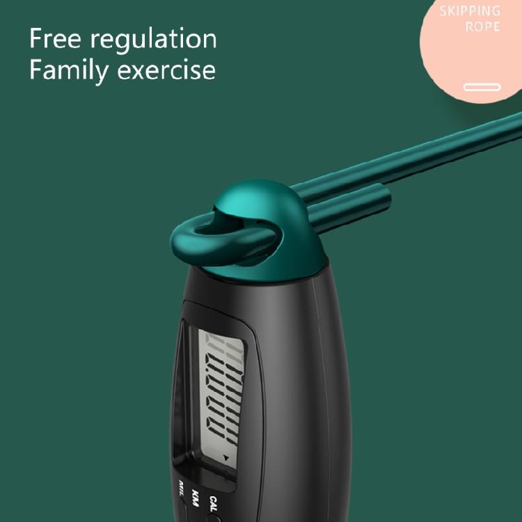 Weighted Jump Rope For Adult Indoor Outdoor Exercise Removable Digital Counting Skipping Rope with Precisions Counter