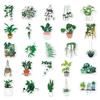 100 Cartoon Plant Trendy Stickers for DIY: Suitcase, Skateboard, Fridge, Phone Decor