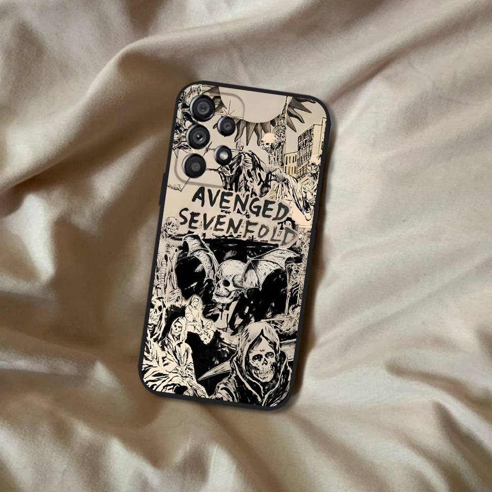 A-Avenged S-Sevenfold Rock Samsung Phone Case For A20,A21s,A22,A31,A32,A52,A53,A72,73,A80 Soft Black Cover