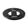 Aluminum Alloy Foldable Phone Ring Holder Stand, Dual-Sided Magnetic Car Mount