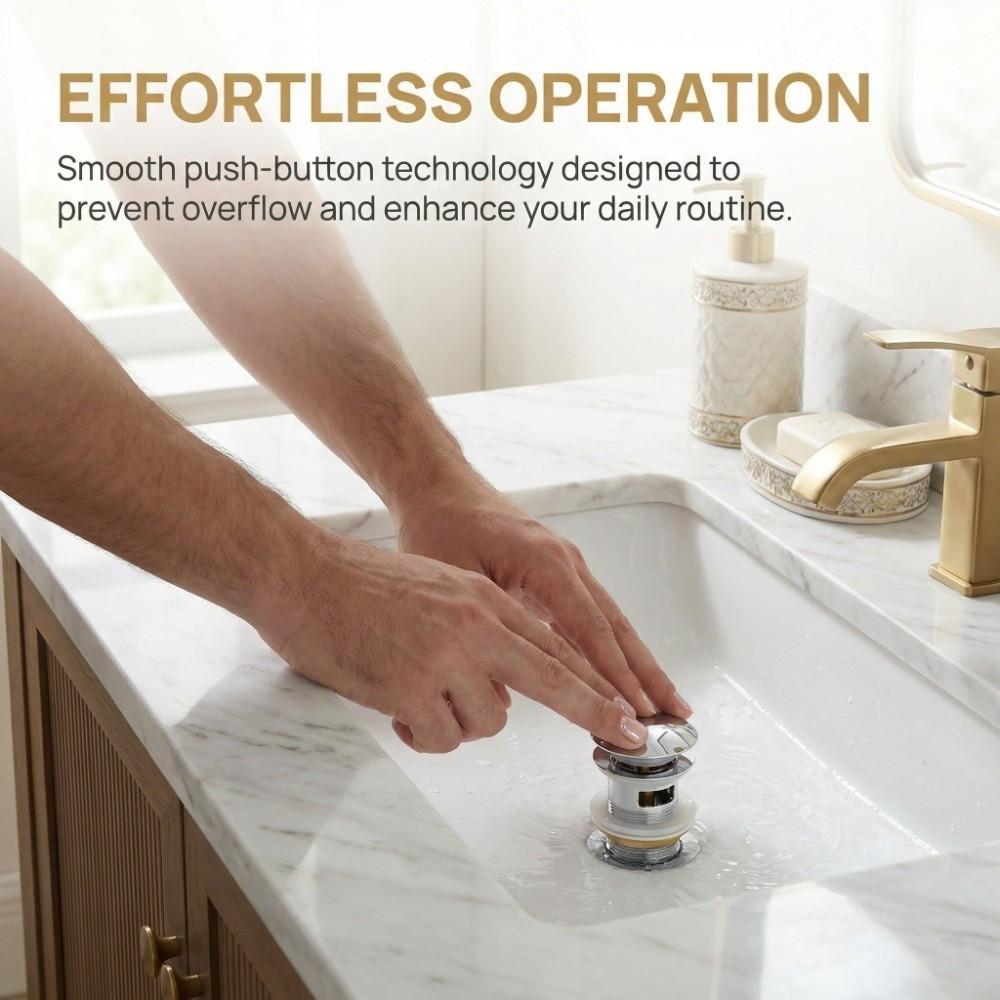 Stainless Steel Sink Drain Chrome Plated Bathroom Accessory Stable Drain Pipe  Bathroom Use