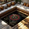 Boho Area Rug Washable Non Slip Modern Abstract Geometric Pattern Living Room Bedroom Floor Mat Home Decor Indoor Outdoor Carpet