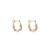 Vacation Design Natural Stone Beaded Pearl Pendant Earrings for Women and Girls Fashion Jewelry Unusual Accessories
