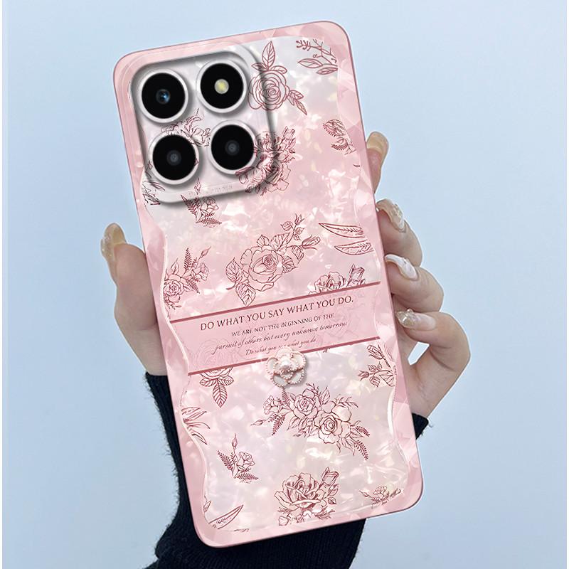 For Honor X6a X6b X6c X6 X6s Case Simplicity flower Soft Silicone Cover For HonorX6a X 6B X6 b Shell Lens Protective Phone Funda