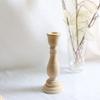 Wood Vintage Home Decor Stand Candlestick Holder Wooden Pillar Candle Holder Wedding Decoration