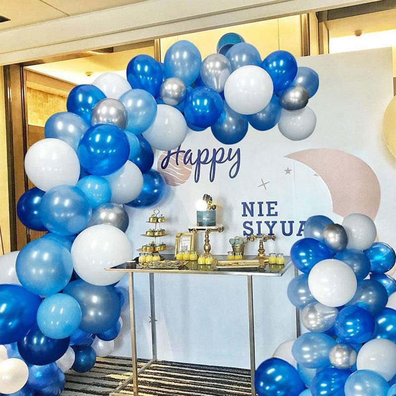 Birthday Balloon Arrangement Blue Balloon Chain Wedding Wedding Balloon Arch Balloon Set Premium