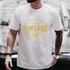 Unisex T-Shirt mit Rundhalsausschnitt Hergestellt 1986 Kassettenband Grafik-T-Shirt Retro Vintage Geburtstag Lässiges Kurzarm-Oberteil Für Musikgeschenk Tragen