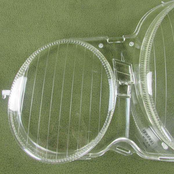 Pair of Clear PC Car Headlight Covers for Left/Right Front - Fits Ben