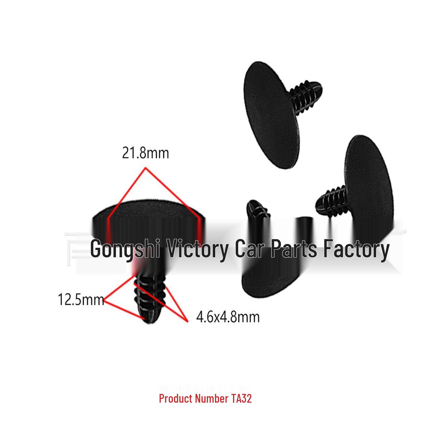 

Car Headliner Trim Clips: Nylon Rivets & Buckles for Furniture and Seat Fixing. 10000 Pcs