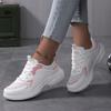 Autumn new sports shoes lightweight student running shoes white soft-soled mesh breathable shoes