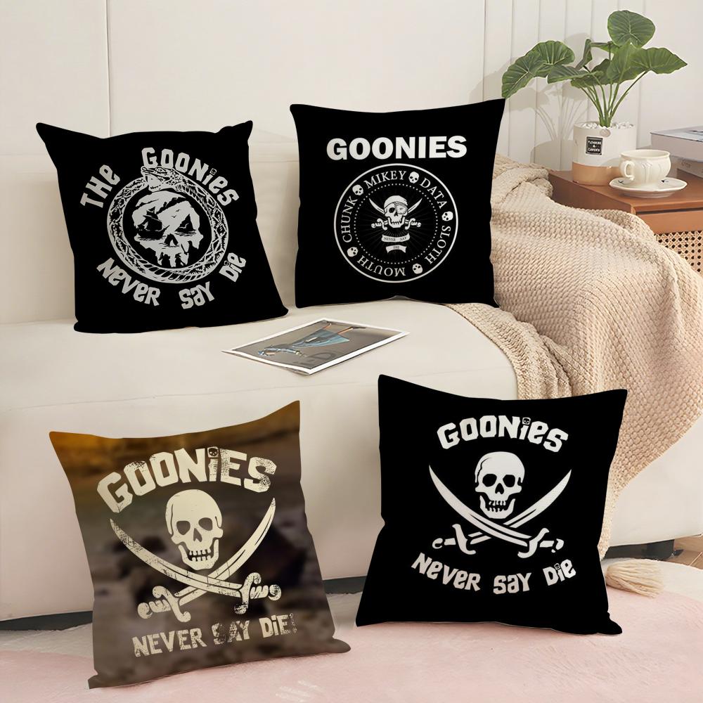 Movie G-Goonies Cushion Cover Soft Short Plush Pillow Cover Smooth Cozy Texture Aesthetic Cushion Case Home Decor