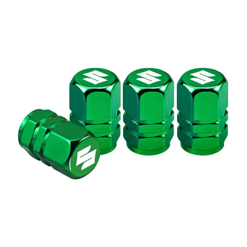 4Pcs Car Tire Valve Stem Cap Titanium Alloy Tyre Caps Cover For Suzuki Swift Vitara Baleno Jimny Samurai SX4 Ignis Splash Kaiser
