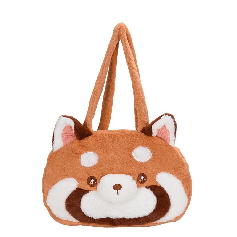 

Cute cartoon bear animal shoulder bag ins versatile large-capacity storage bag super cute girl heart handbag bag коричневый