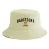Cappello a secchiello unisex con stampa bandiera Barcellona Espaa Reversibile Retro Pescatore Cappellino unisex Disponibile in più colori retrò Protezione solare da esterno
